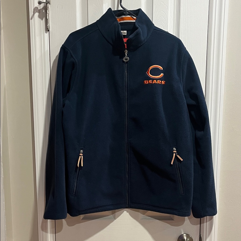NFL Chicago Bears Logo Patch Fleece Zip Up